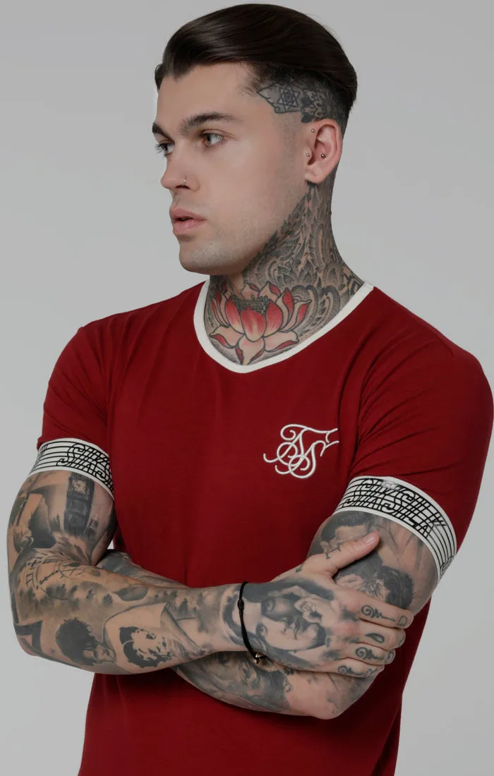 SikSilk Runner Cuff Gym Tee - Red sold by Siksilk product image thumbnail 3