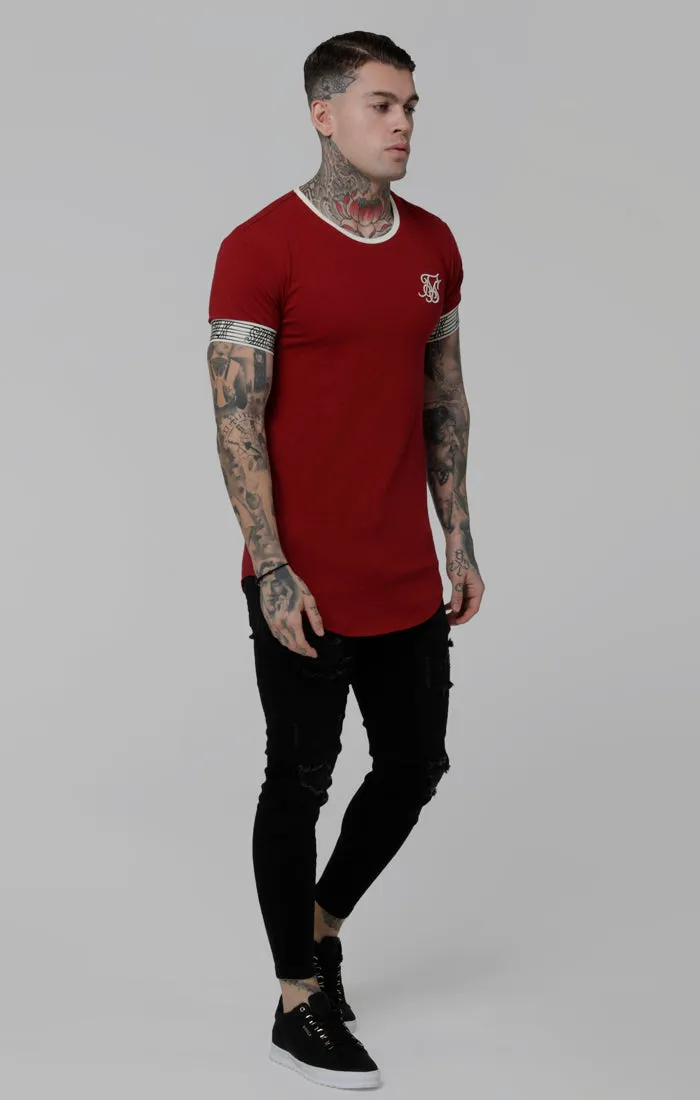 SikSilk Runner Cuff Gym Tee - Red sold by Siksilk product image thumbnail 4