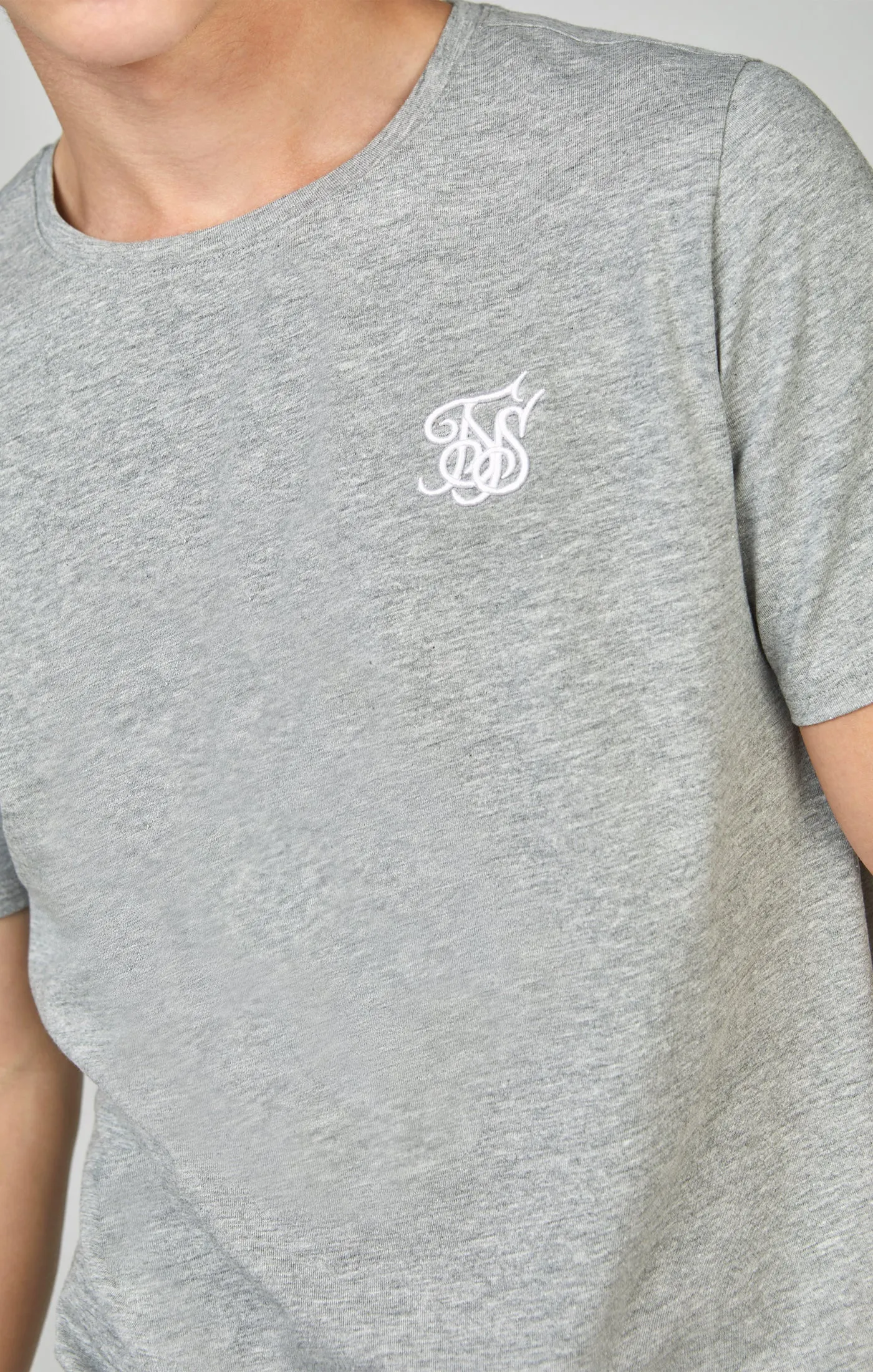 Boys Grey Essentials T-Shirt sold by Siksilk product image thumbnail 2