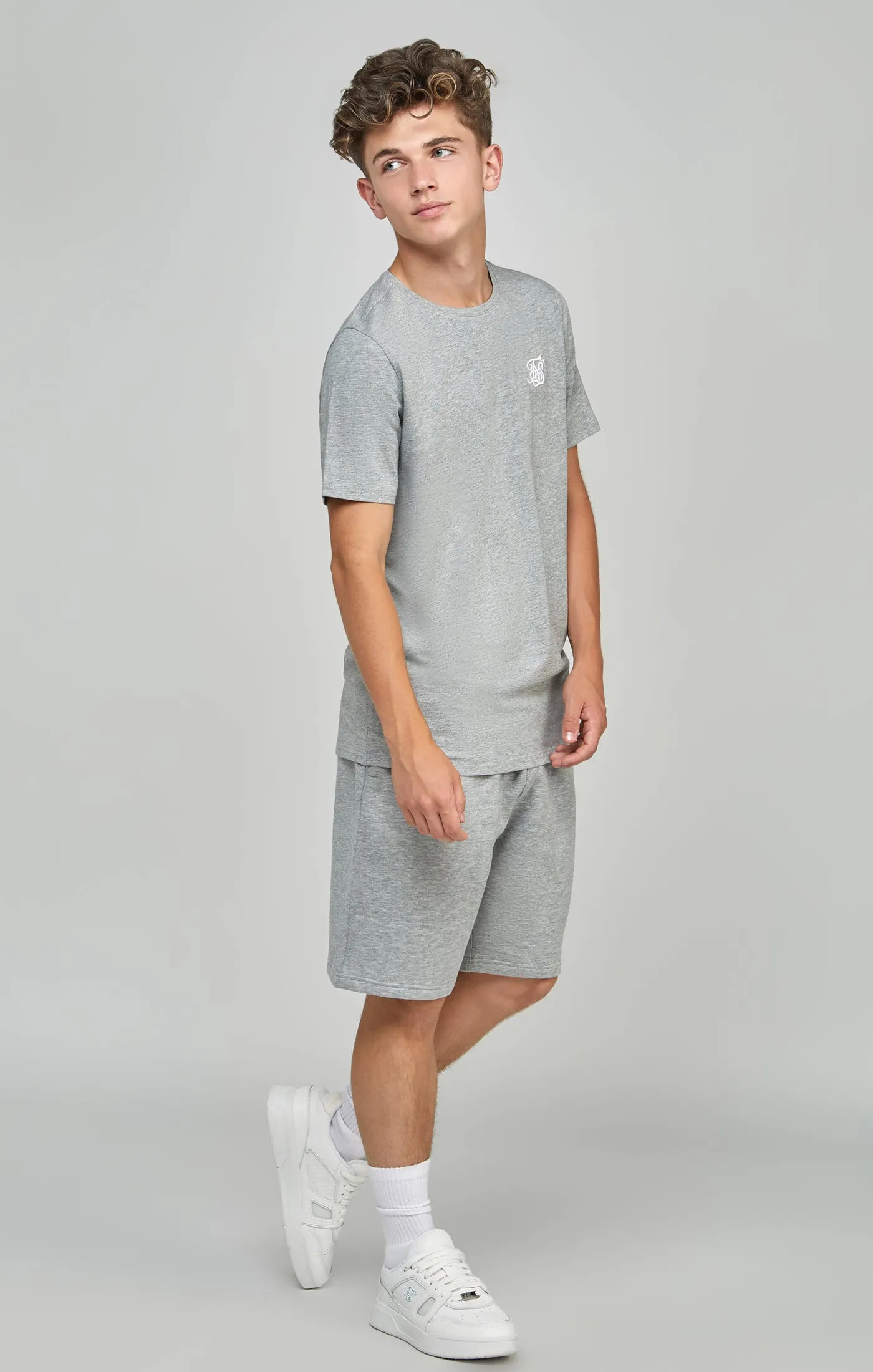 Boys Grey Essentials T-Shirt sold by Siksilk product image thumbnail 3