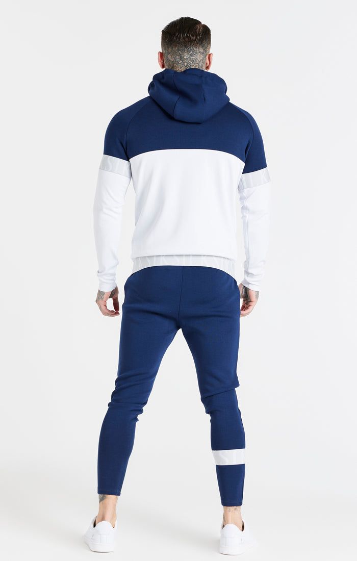 White Dynamic Zip Through Hoodie sold by Siksilk product image thumbnail 4
