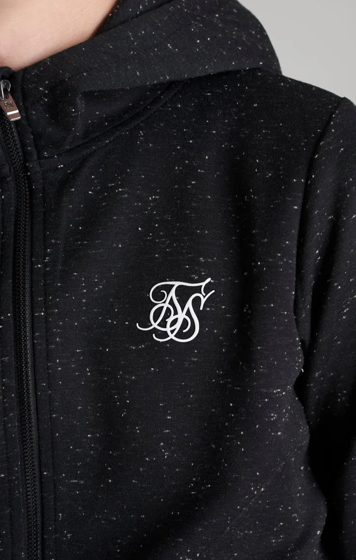 Boys Black Neps Zip Thru Hoodie sold by Siksilk product image thumbnail 3