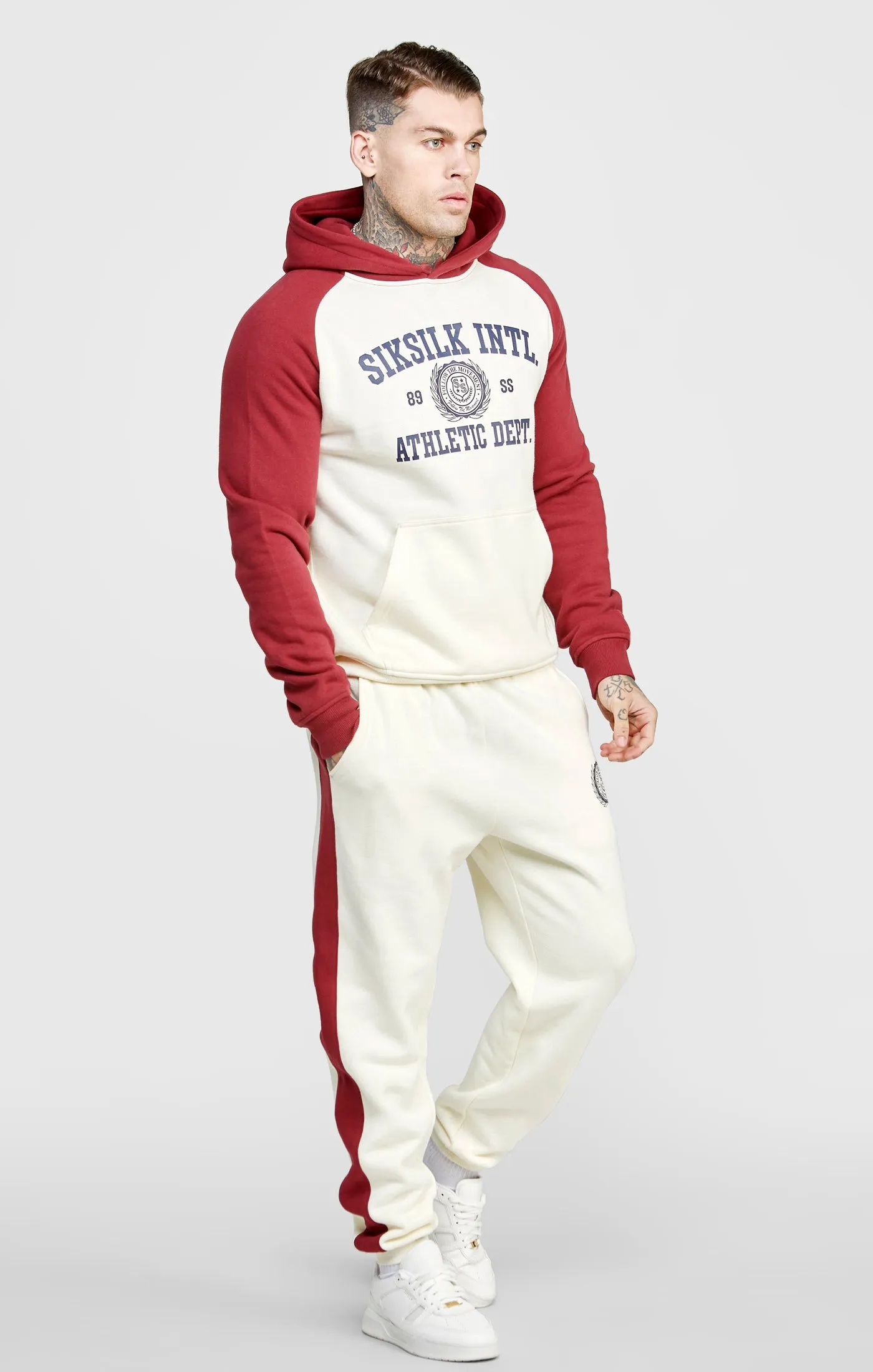 Ecru Relaxed Fit Panelled Jogger sold by Siksilk product image thumbnail 3