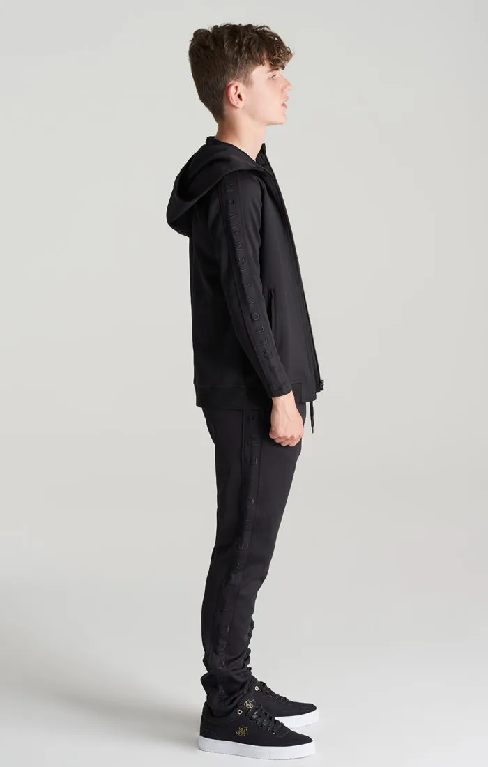 Boys Black Panelled Jogger sold by Siksilk product image thumbnail 4