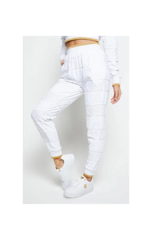 SikSilk Inverse Track Pants - White sold by Siksilk
