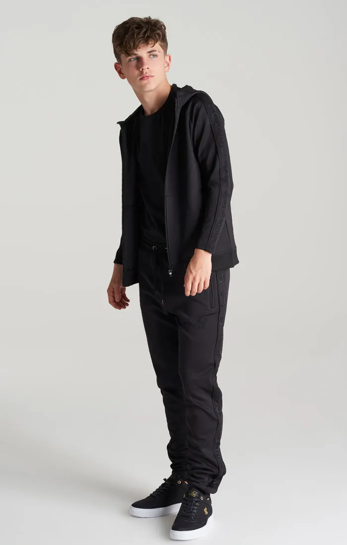 Boys Black Panelled Jogger sold by Siksilk product image thumbnail 5