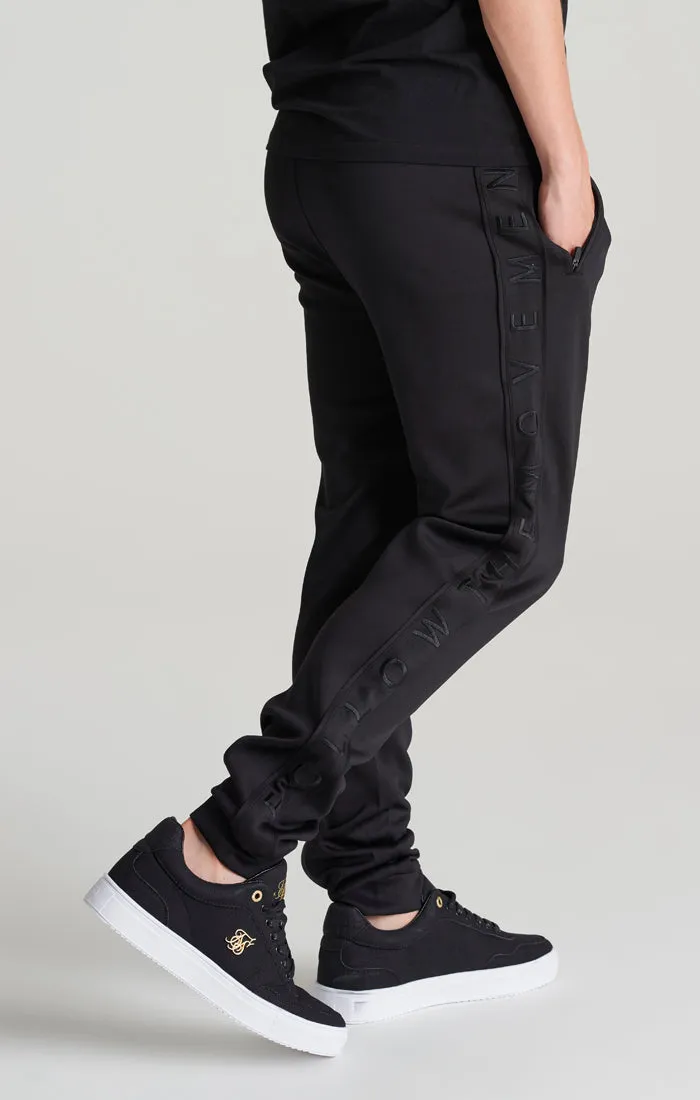 Boys Black Panelled Jogger sold by Siksilk product image thumbnail 2