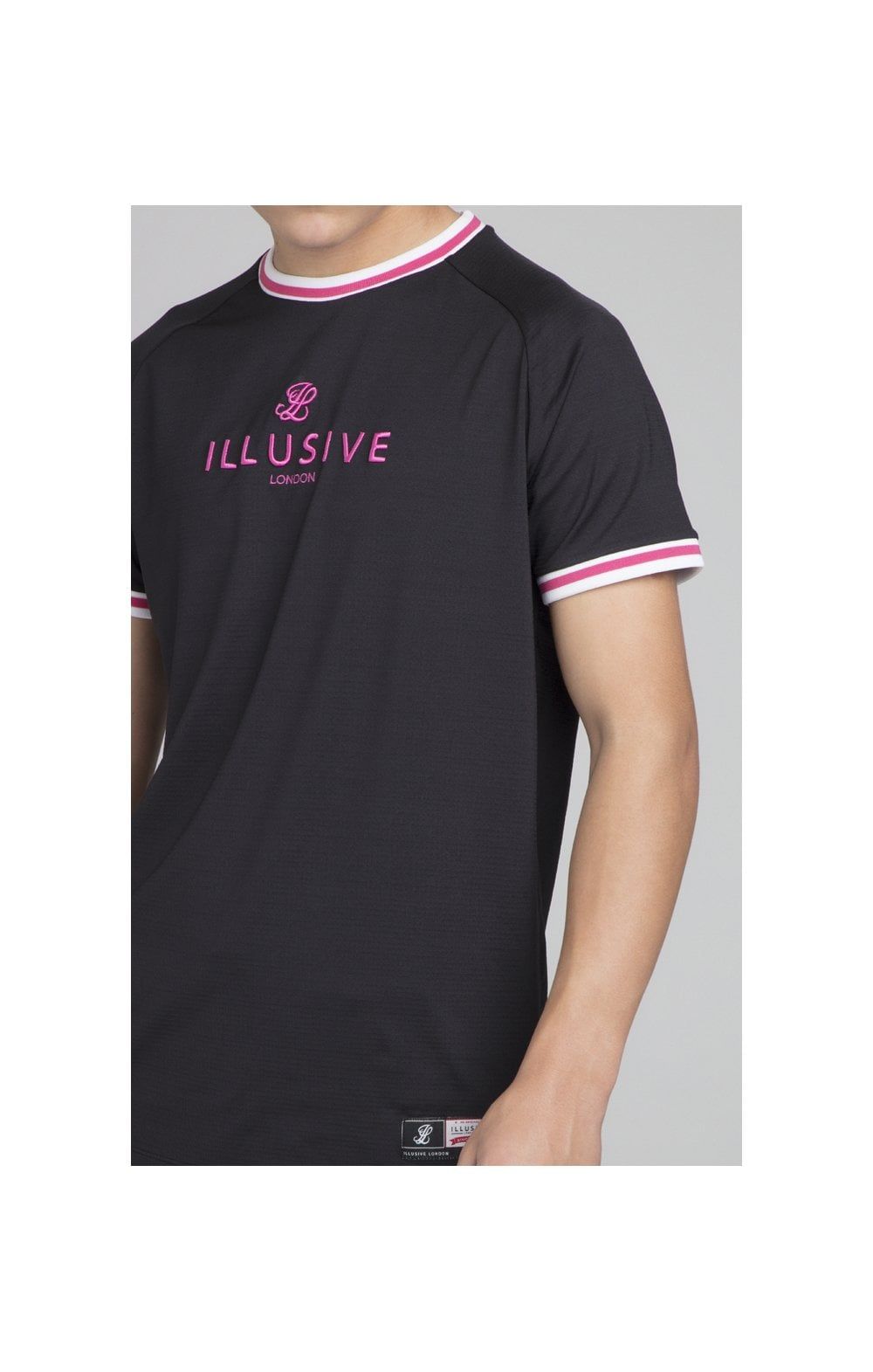 Illusive London Basketball Tee - Black sold by Siksilk product image thumbnail 2