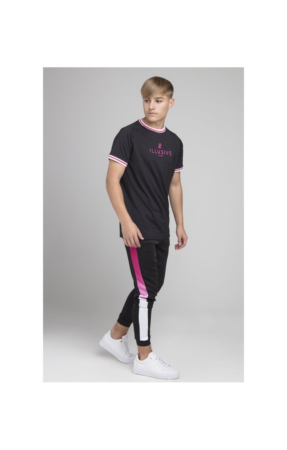Illusive London Basketball Tee - Black sold by Siksilk product image thumbnail 4