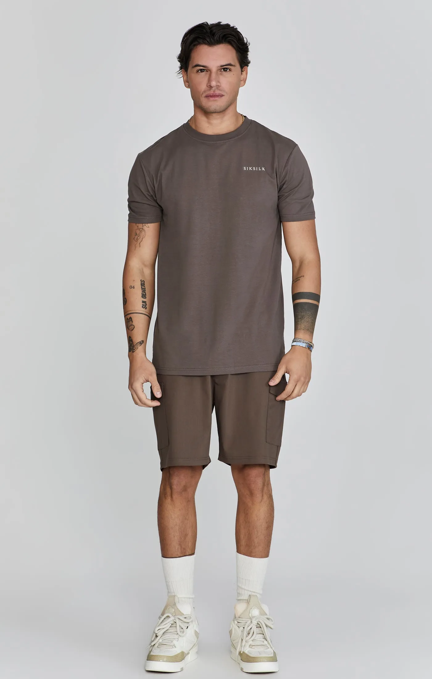 Brown Graphic T-Shirt sold by Siksilk product image thumbnail 4