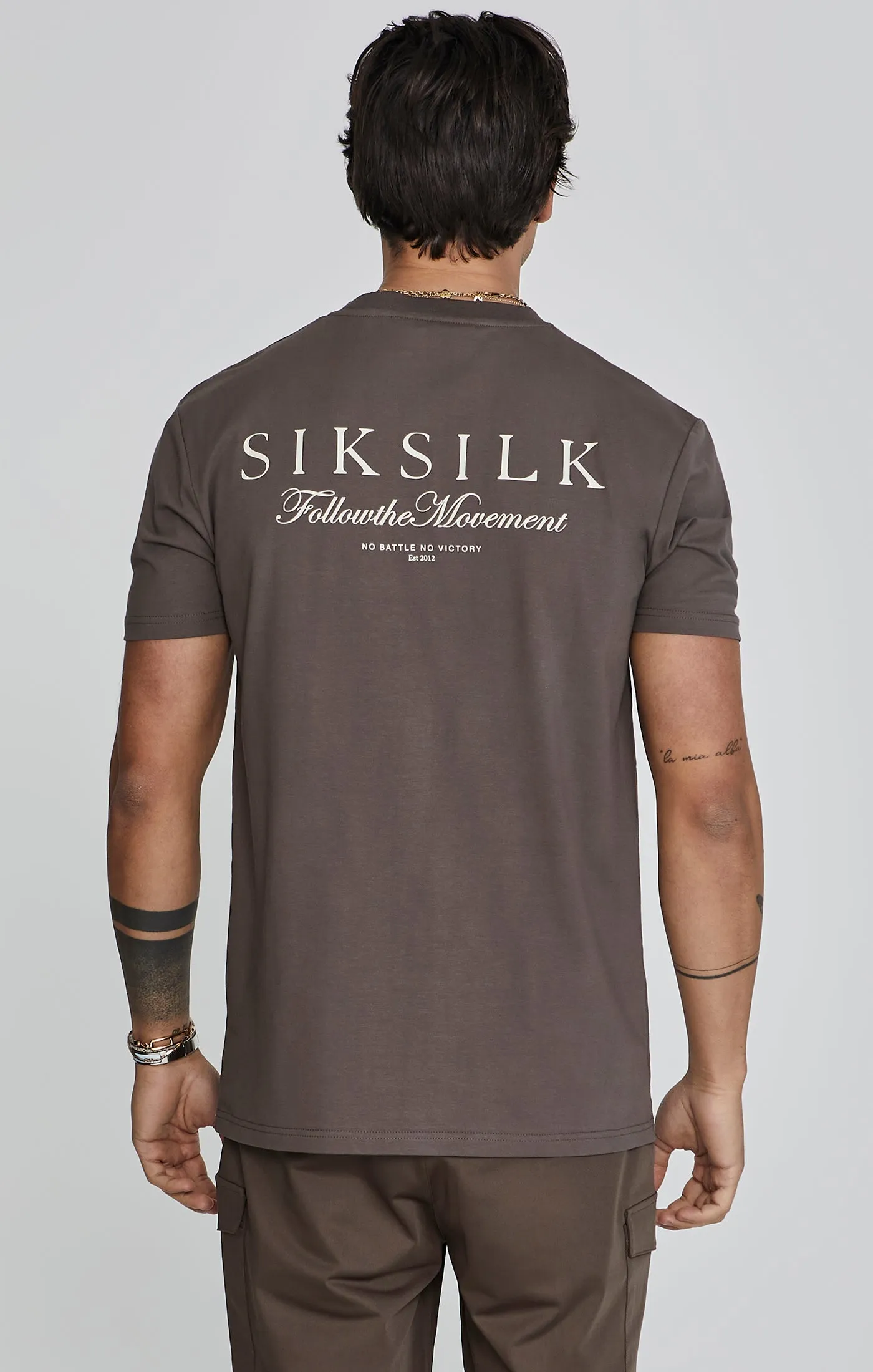 Brown Graphic T-Shirt sold by Siksilk