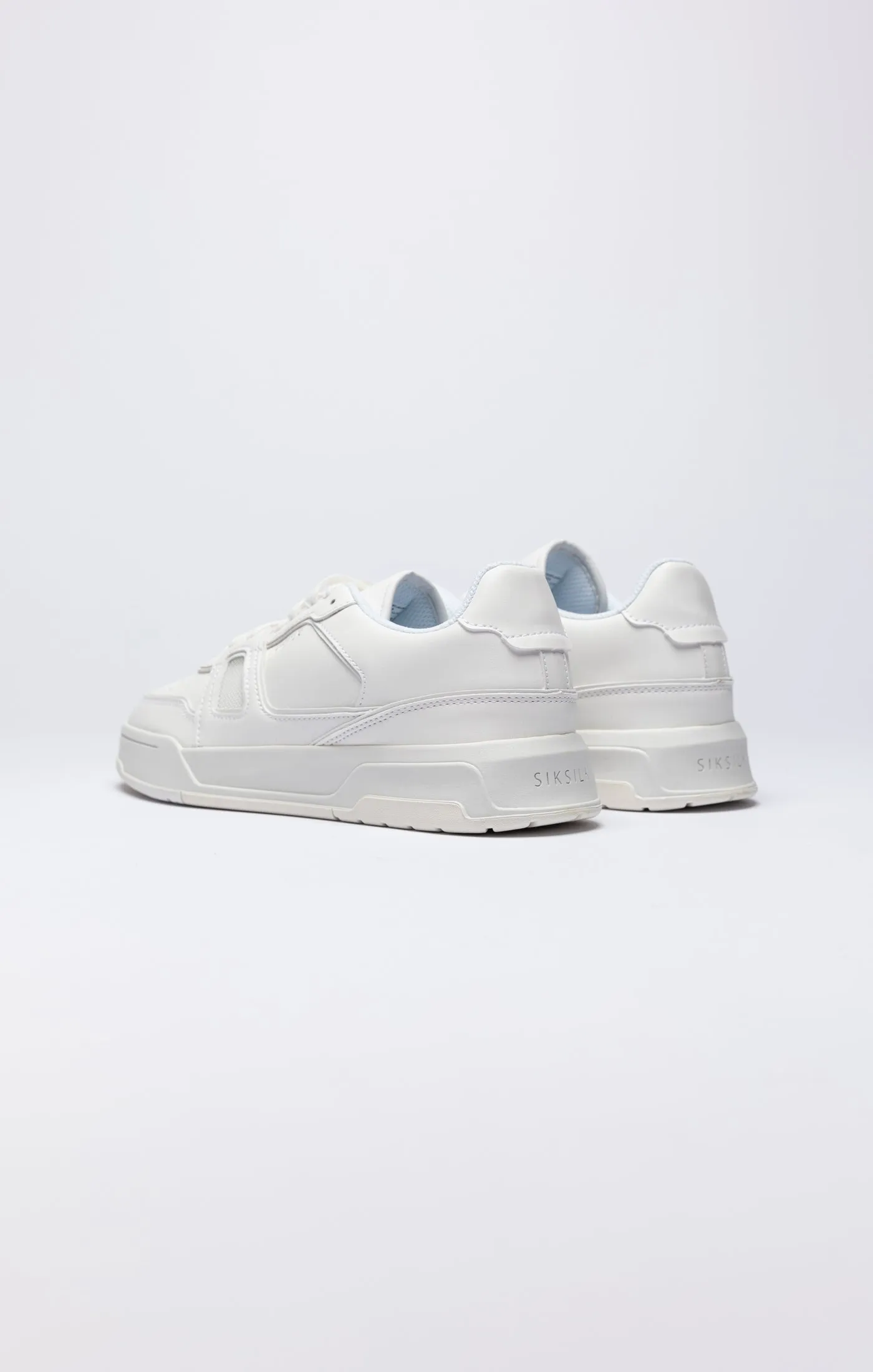 White Low-Top Court Trainer sold by Siksilk product image thumbnail 4