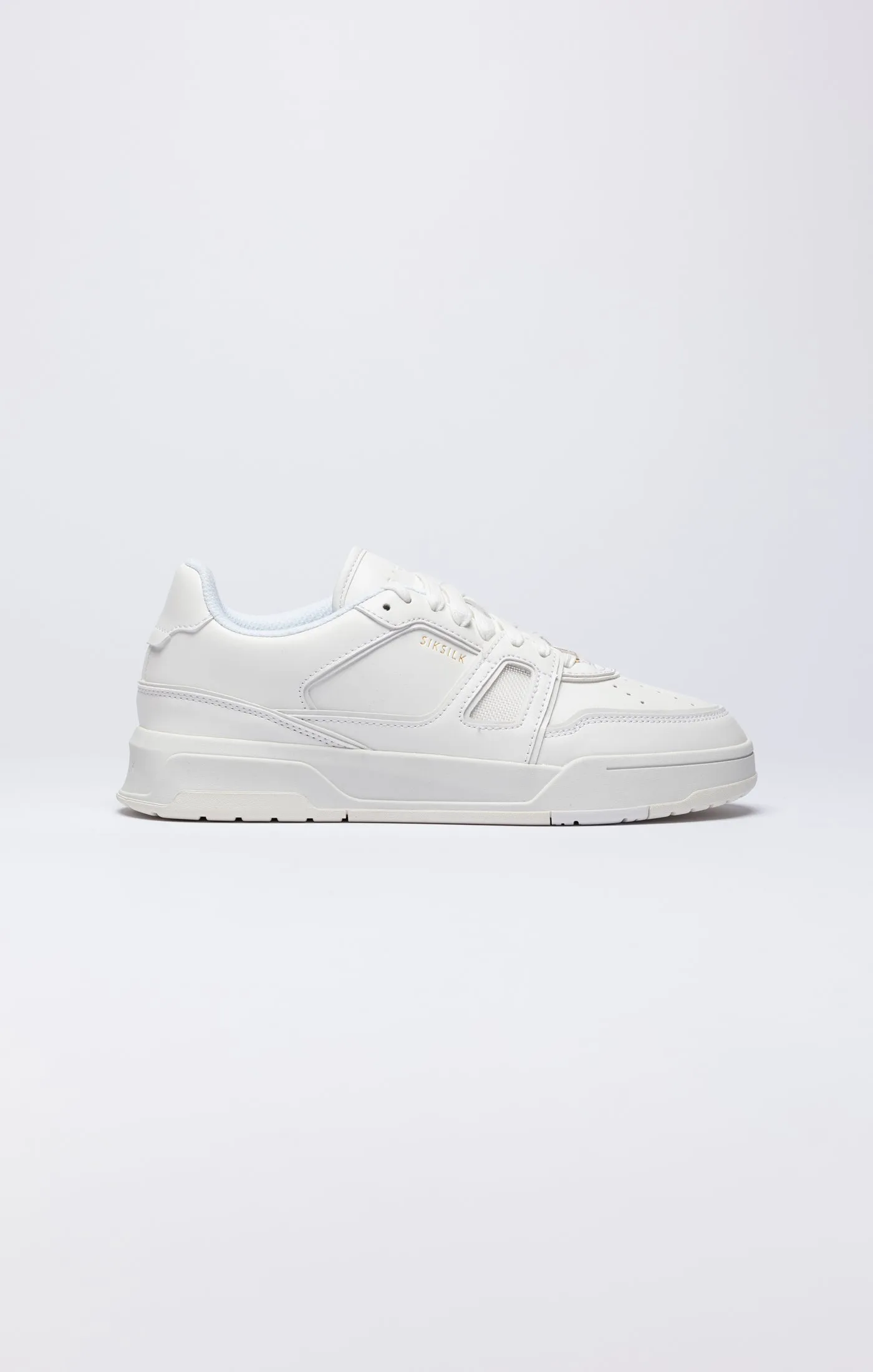 White Low-Top Court Trainer sold by Siksilk