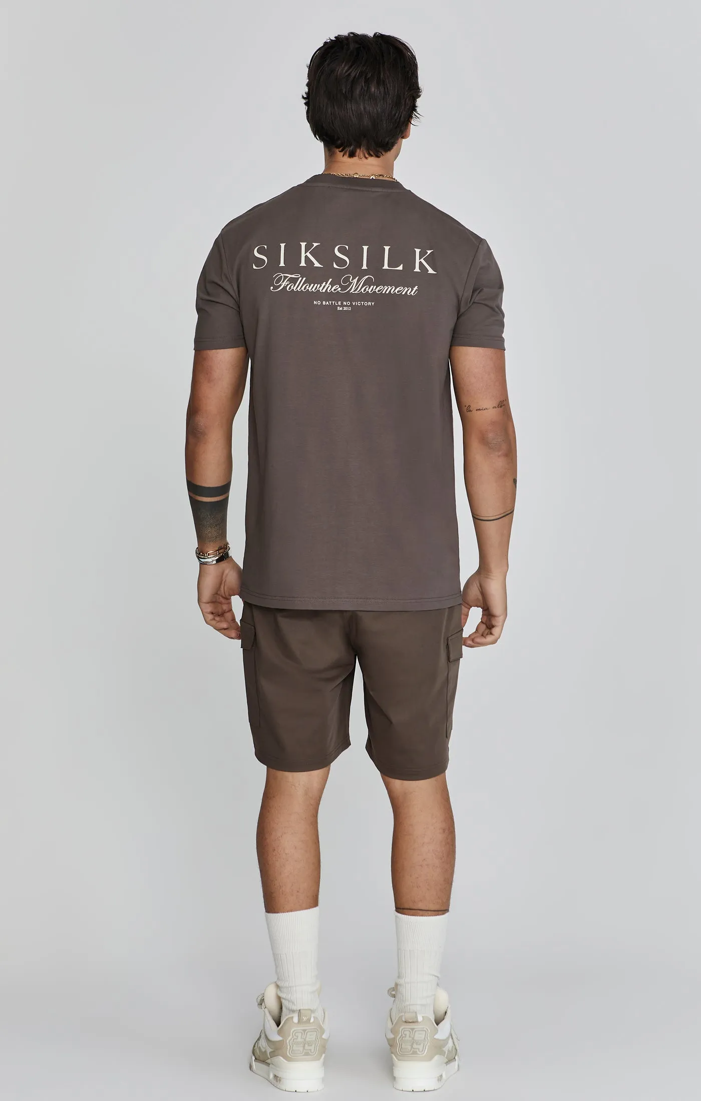 Brown Graphic T-Shirt sold by Siksilk product image thumbnail 5