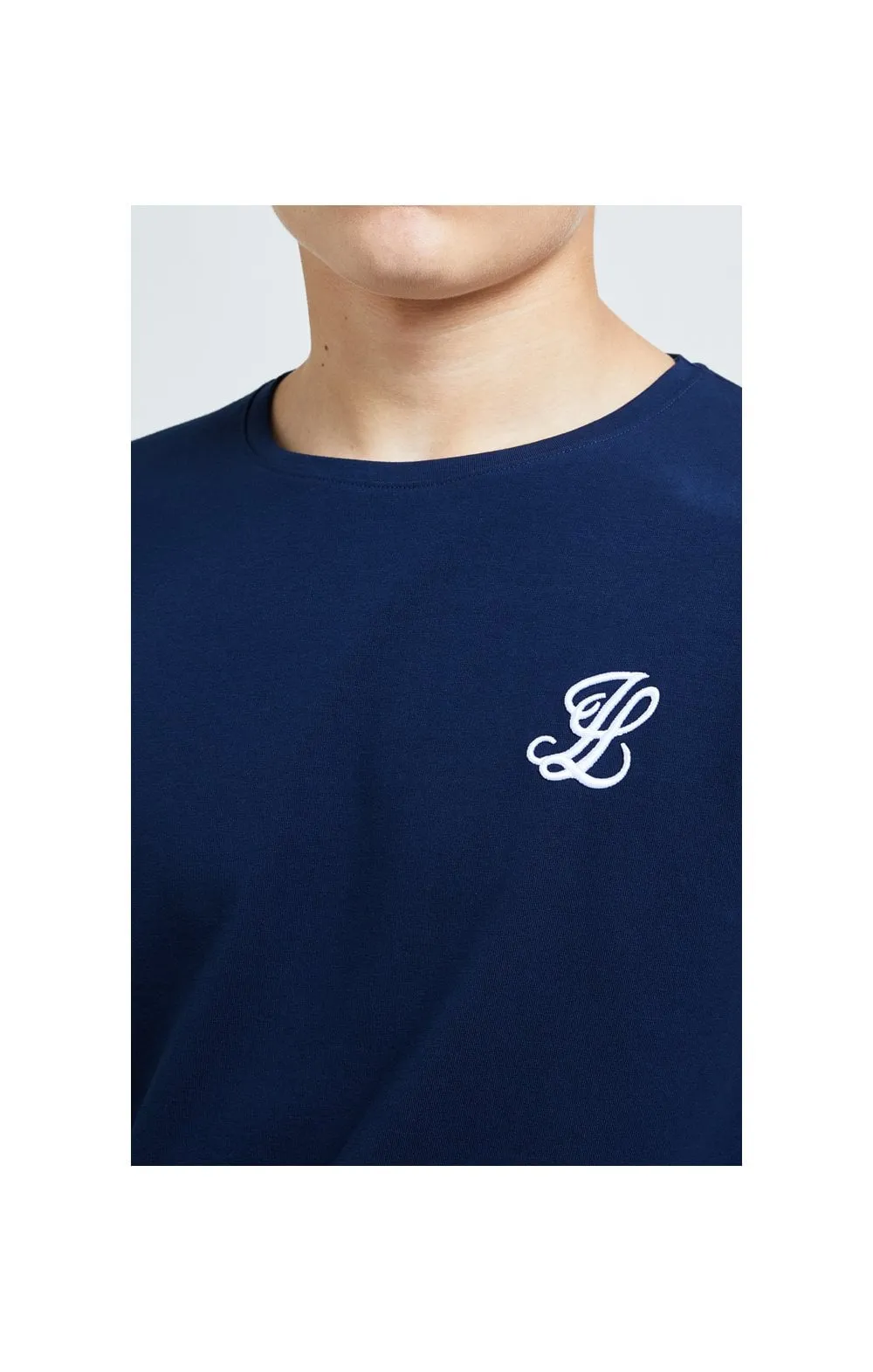 Boys Illusive Navy Essentials Long Sleeve T-Shirt sold by Siksilk product image thumbnail 2