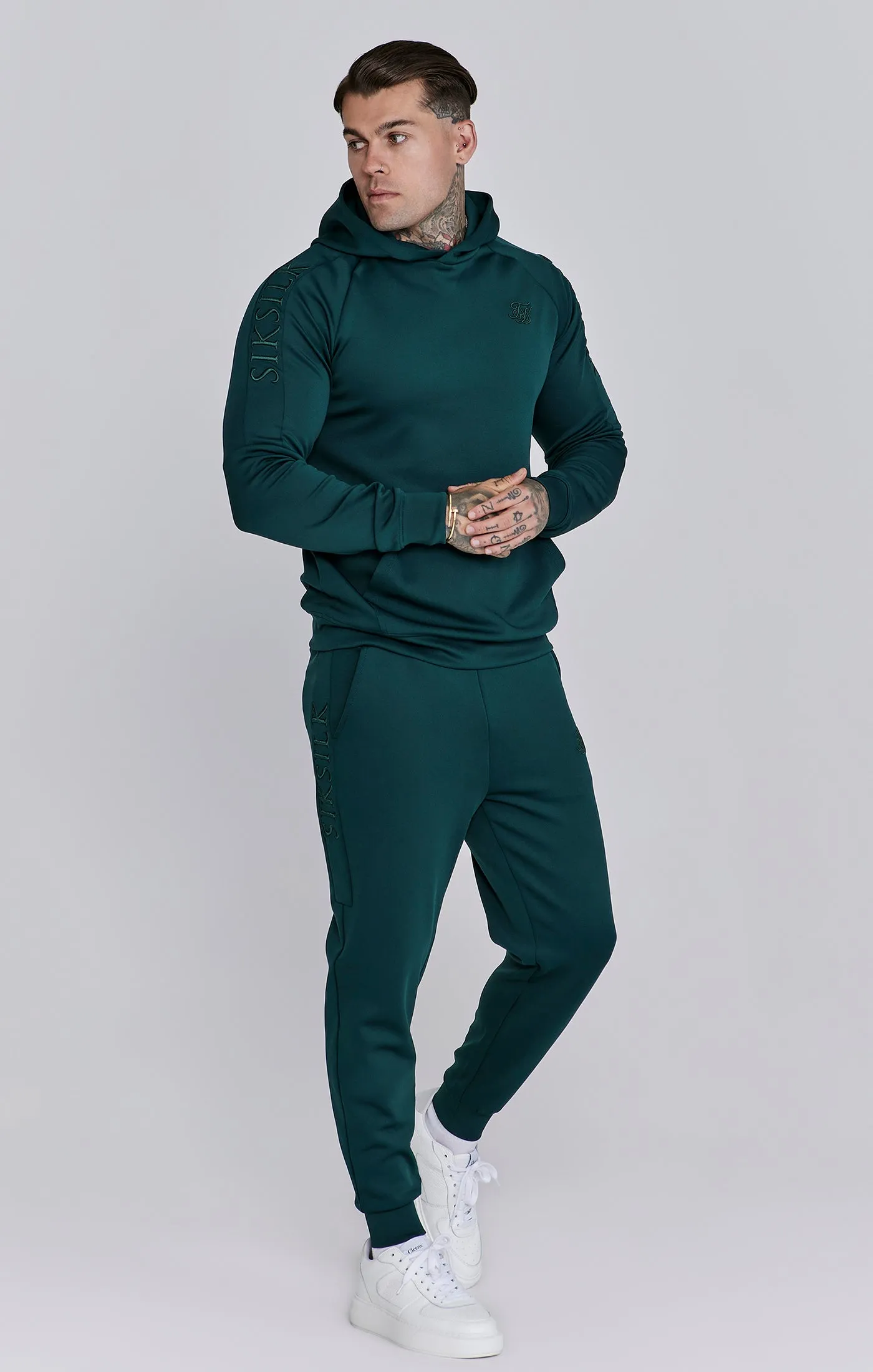 Green Hoodie and Joggers Set sold by Siksilk