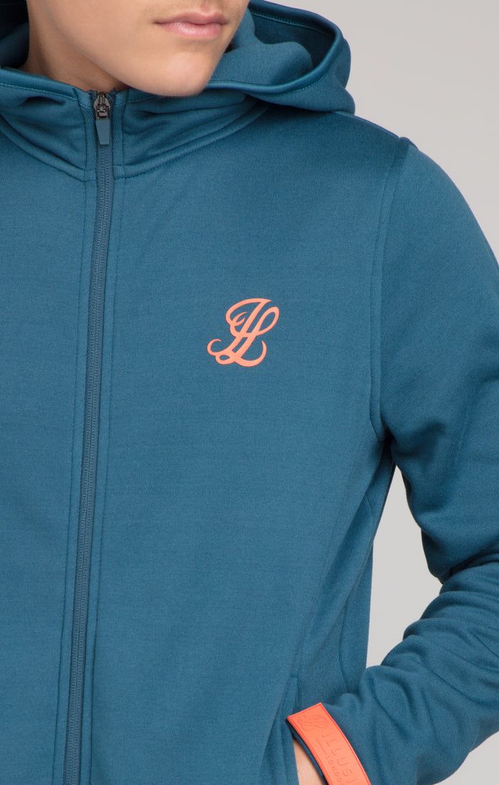 Boys Illusive Blue Zip Thru Hoodie sold by Siksilk product image thumbnail 2