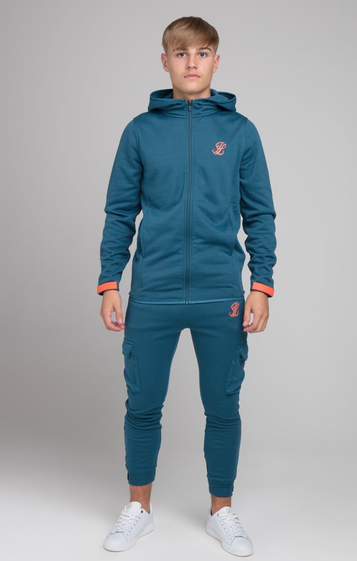 Boys Illusive Blue Zip Thru Hoodie sold by Siksilk product image thumbnail 3