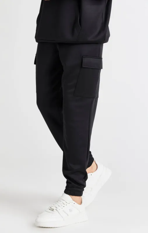 Boys Black Cargo Pant sold by Siksilk