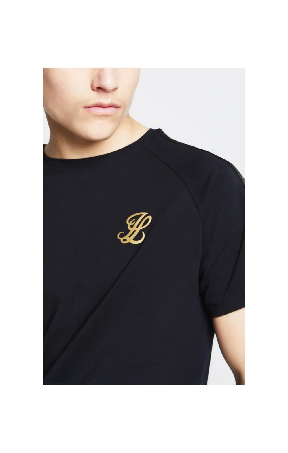 Illusive London Taped Raglan Tee - Black sold by Siksilk product image thumbnail 3