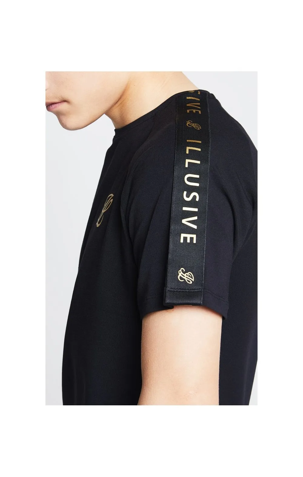 Illusive London Taped Raglan Tee - Black sold by Siksilk product image thumbnail 2