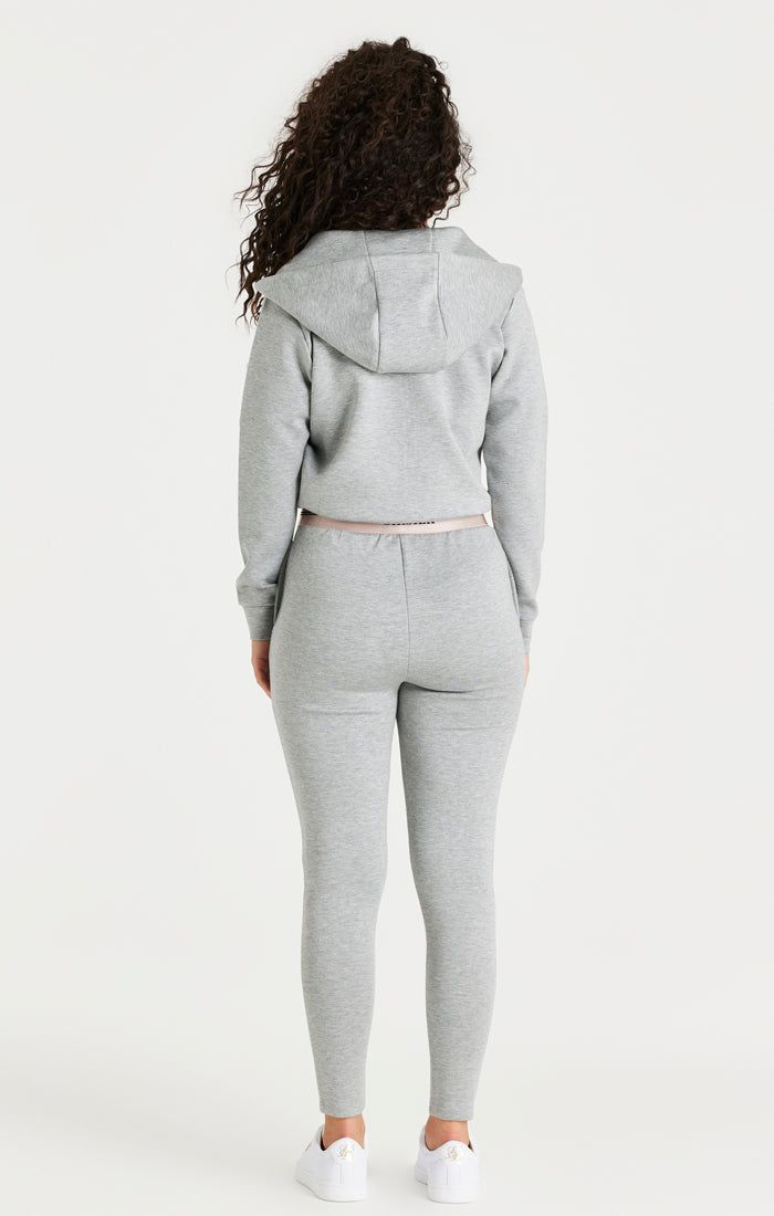 Grey Marl Zip Thru Hoodie sold by Siksilk product image thumbnail 7