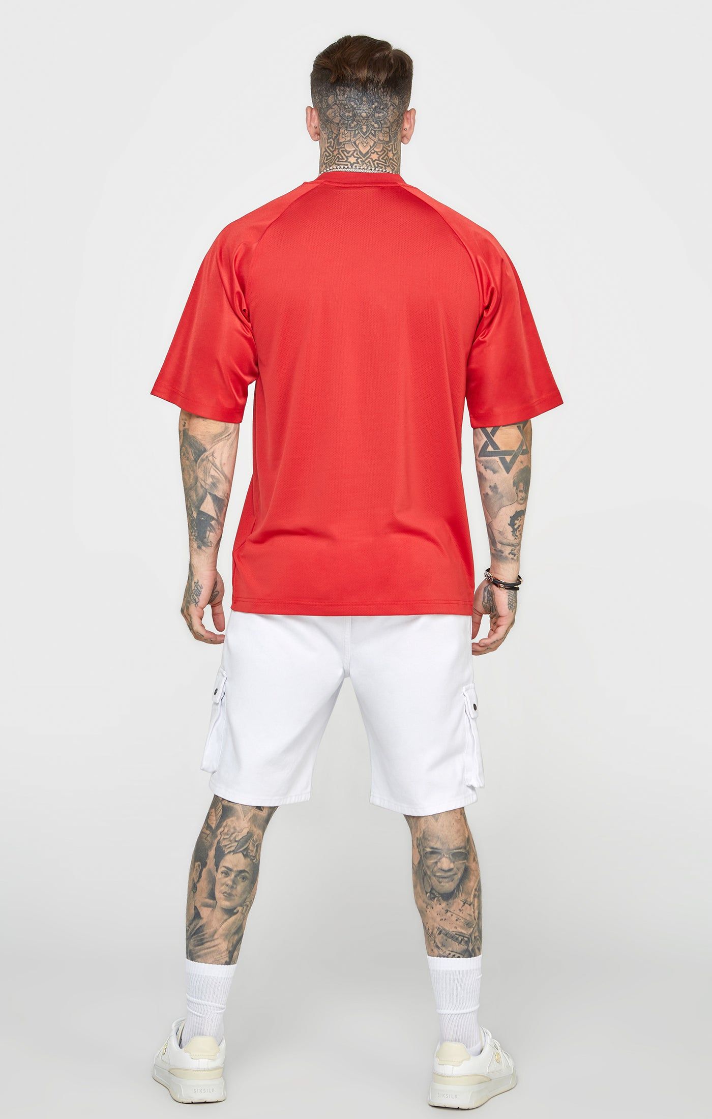 Red Oversized Short Sleeve T-Shirt sold by Siksilk product image thumbnail 5