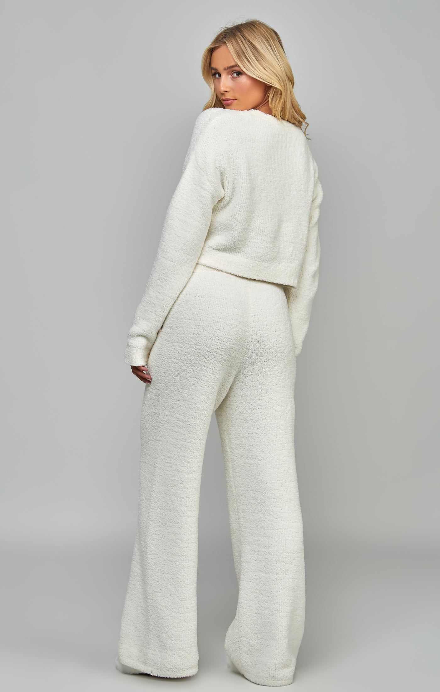 Ecru Cropped Lounge Sweat sold by Siksilk product image thumbnail 5