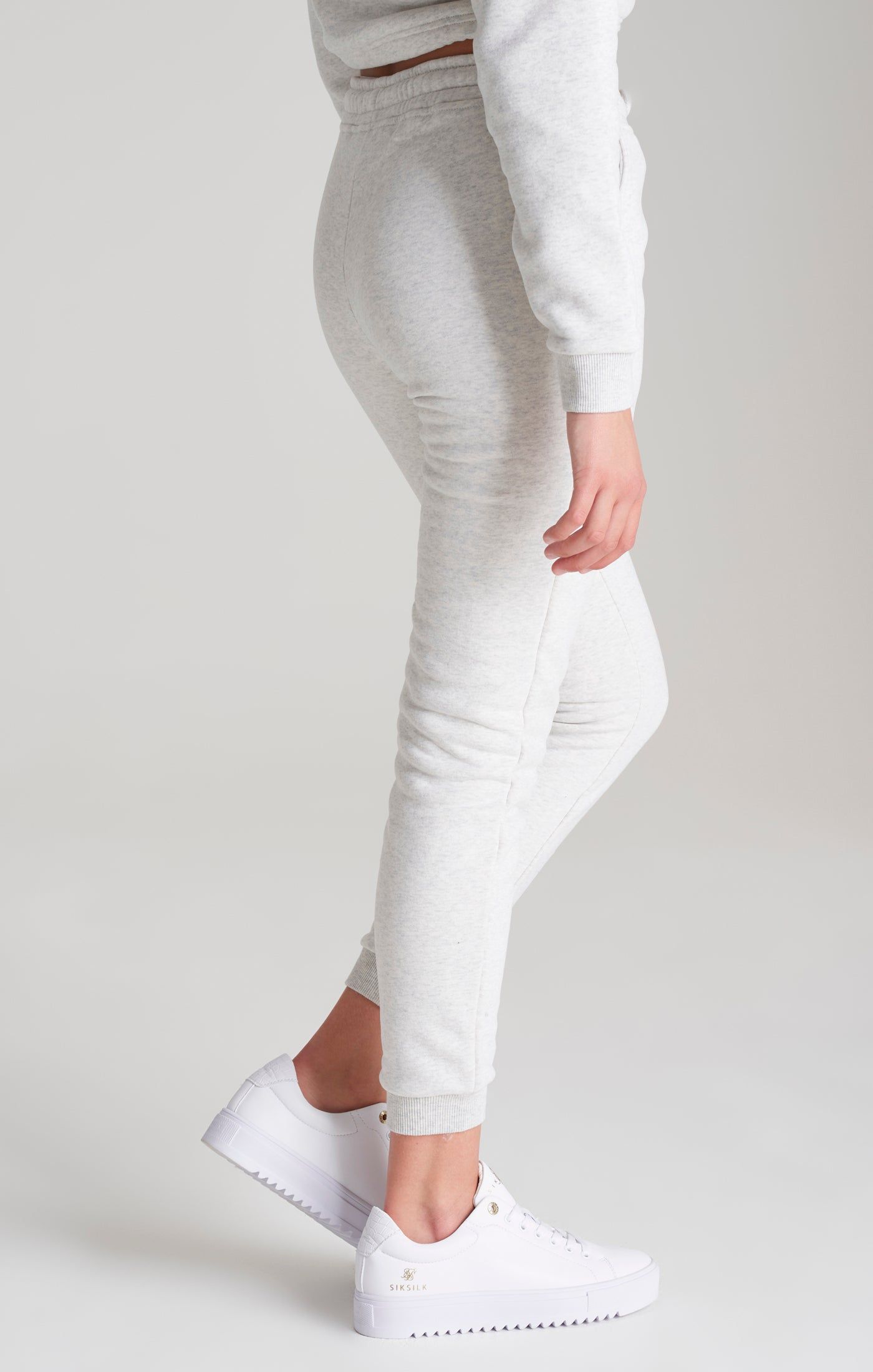 Girls Grey Marl Signature Jogger sold by Siksilk product image thumbnail 2