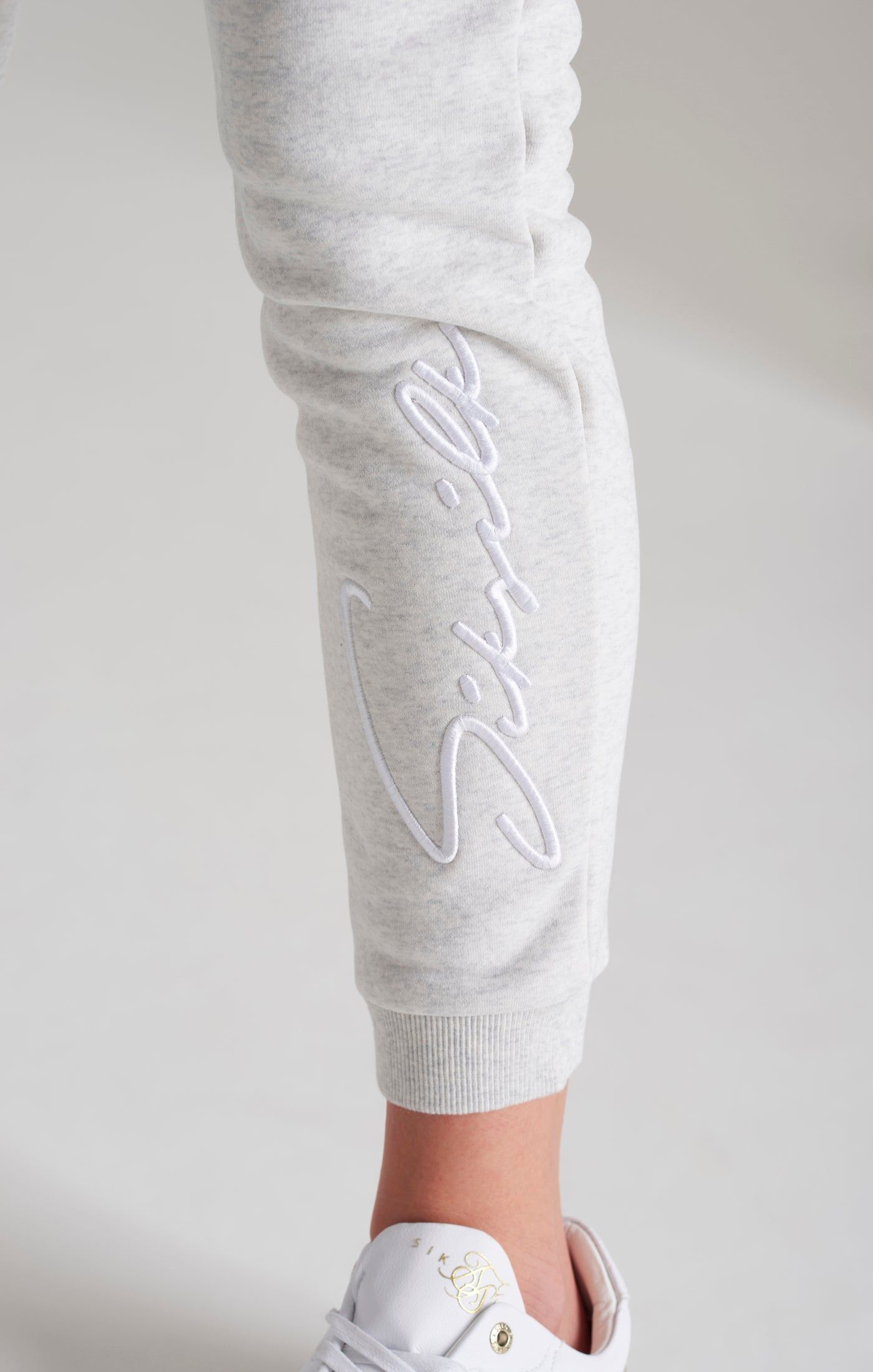 Girls Grey Marl Signature Jogger sold by Siksilk product image thumbnail 3