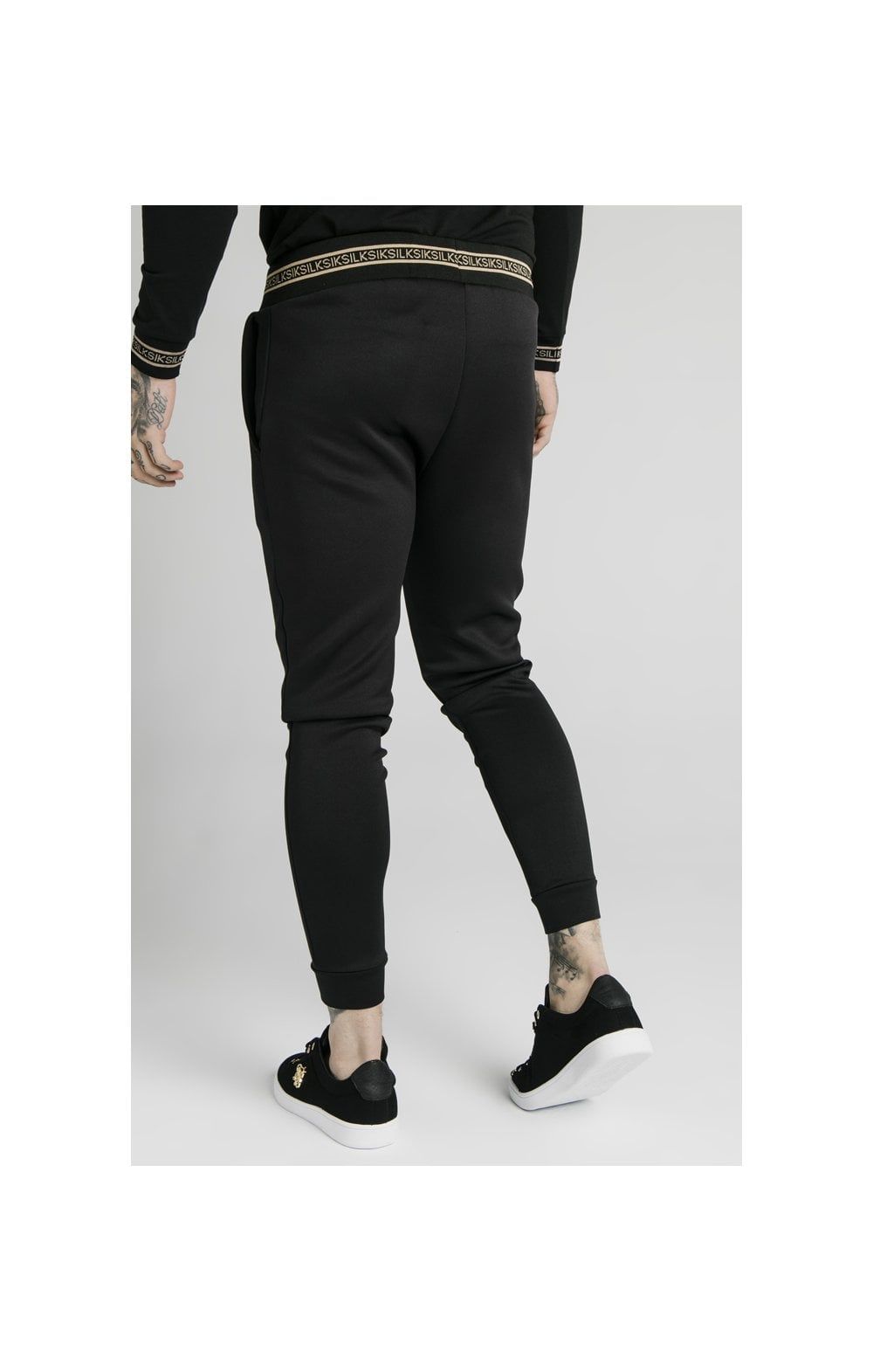 SikSilk Element Muscle Fit Cuff Joggers - Black & Gold sold by Siksilk product image thumbnail 5