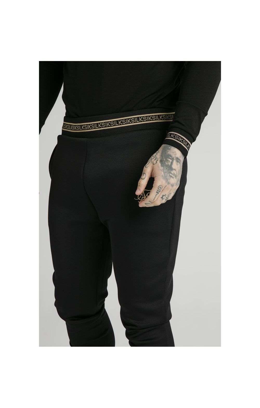 SikSilk Element Muscle Fit Cuff Joggers - Black & Gold sold by Siksilk product image thumbnail 2