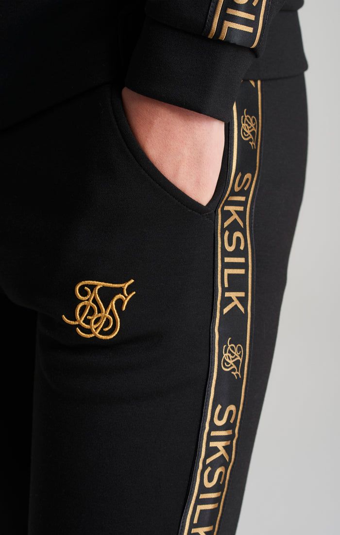 Boys Black Poly Taped Tracksuit sold by Siksilk product image thumbnail 10