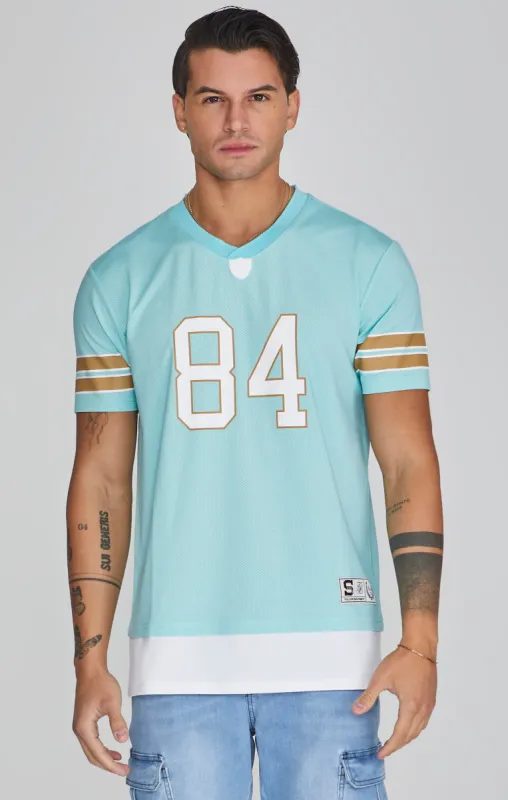Blue Sports T-Shirt made by Siksilk