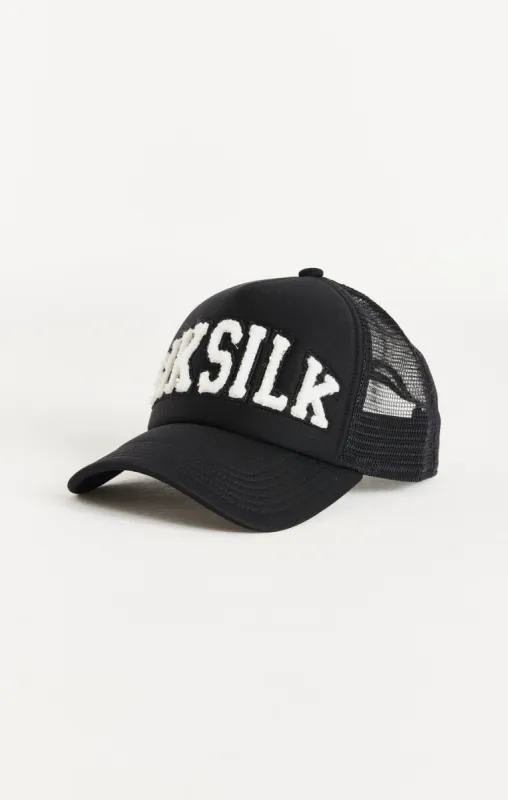 SikSilk Retro Foam Mesh Trucker - Black sold by Siksilk