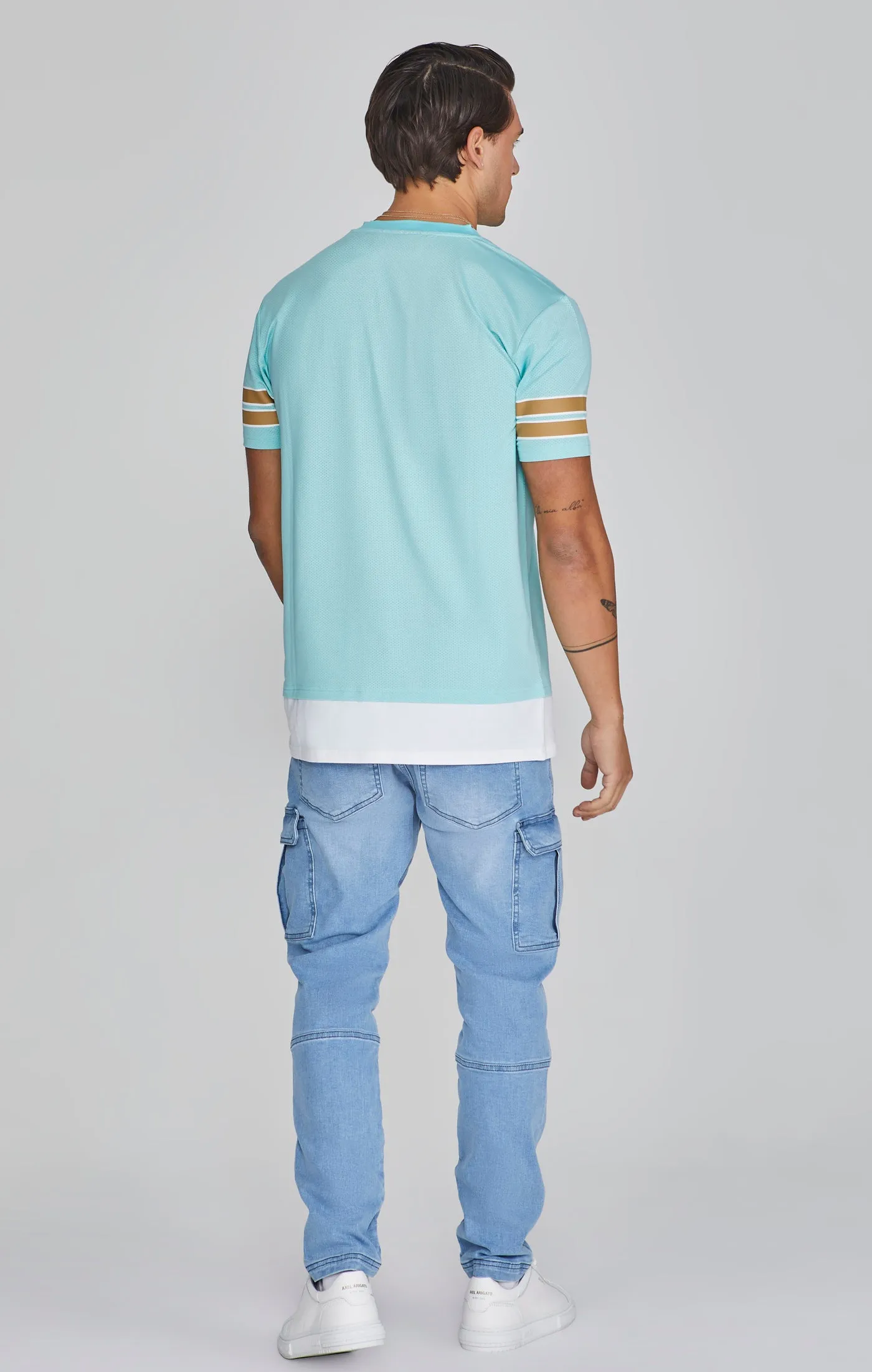 Blue Sports T-Shirt sold by Siksilk product image thumbnail 5