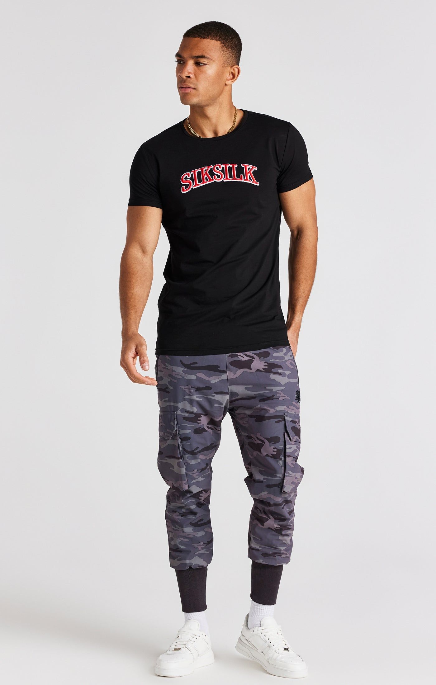 Grey Tech Cargo Pant sold by Siksilk product image thumbnail 3