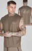 Brown Relaxed Logo Vest sold by Siksilk