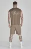 Brown Relaxed Logo Vest sold by Siksilk