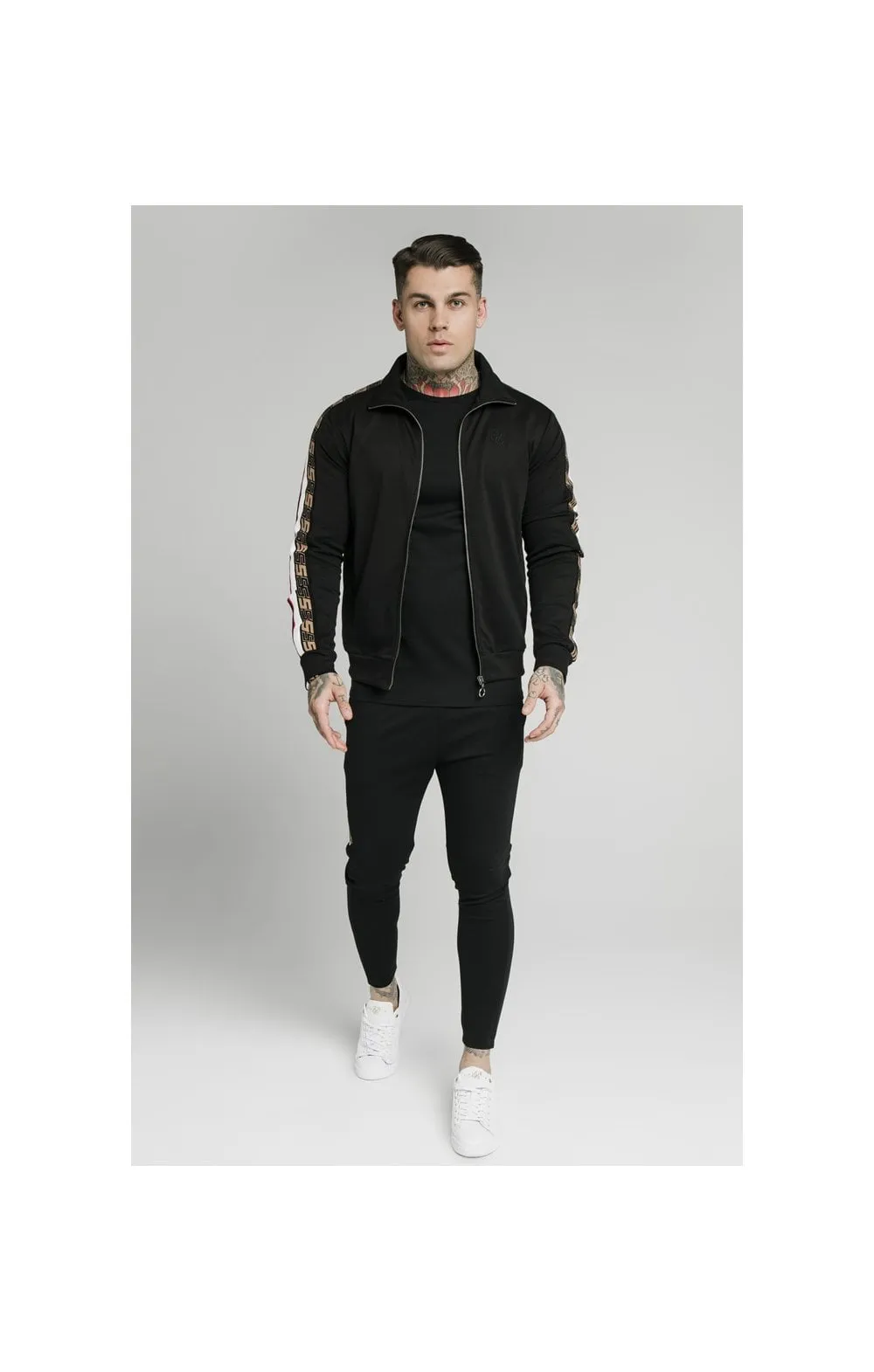 SikSilk Jacquard Retro Zip Through - Black sold by Siksilk product image thumbnail 5