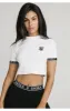 White Essential Crop T-Shirt sold by Siksilk
