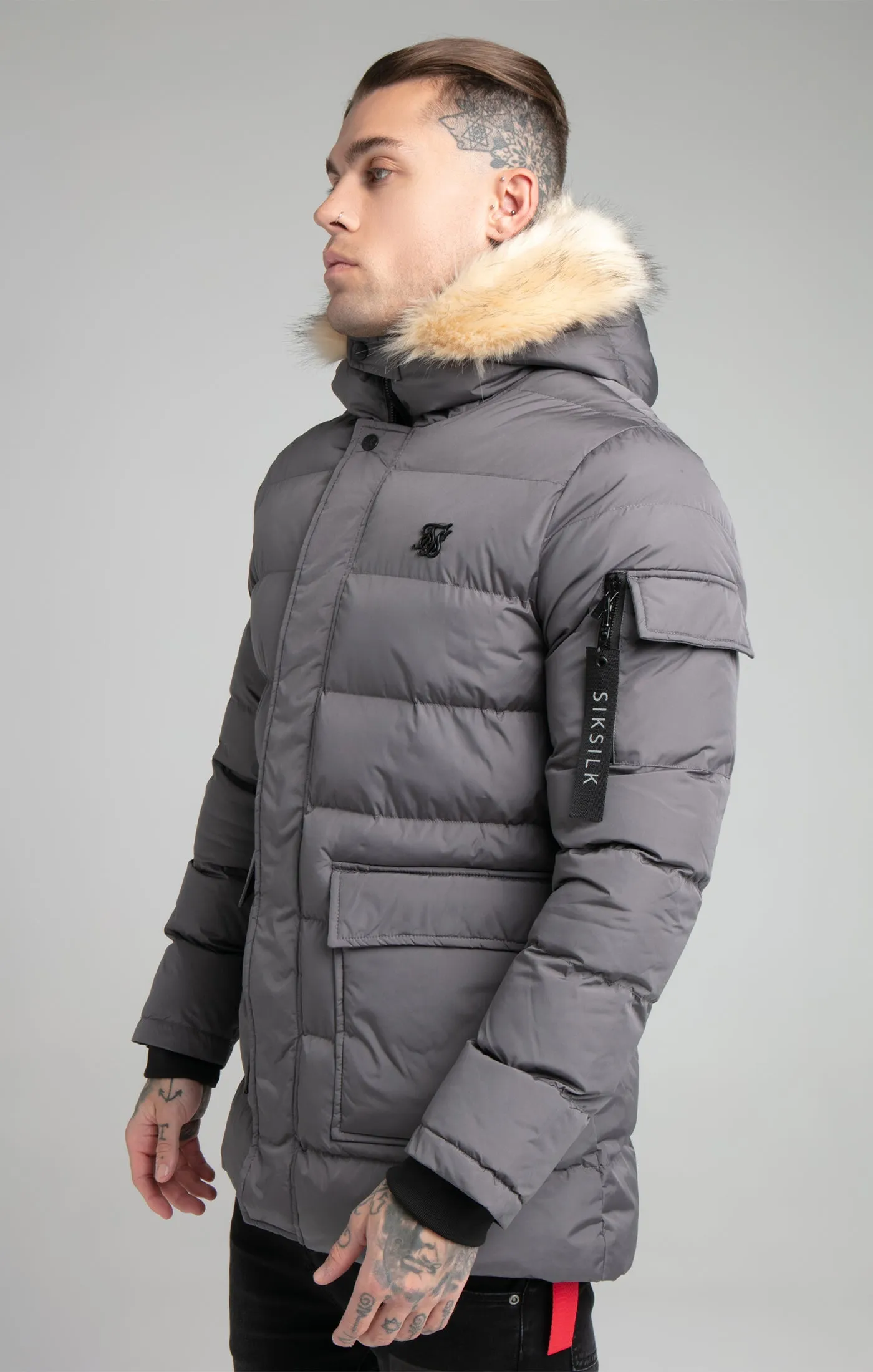 Grey Expedition Parka sold by Siksilk