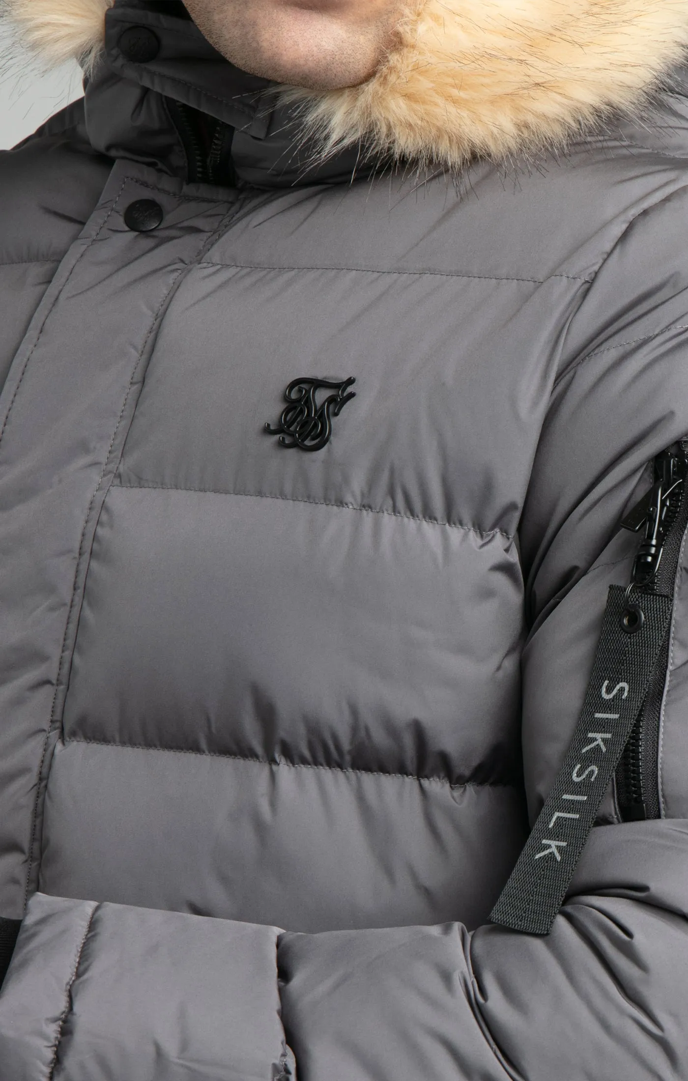 Grey Expedition Parka sold by Siksilk product image thumbnail 2