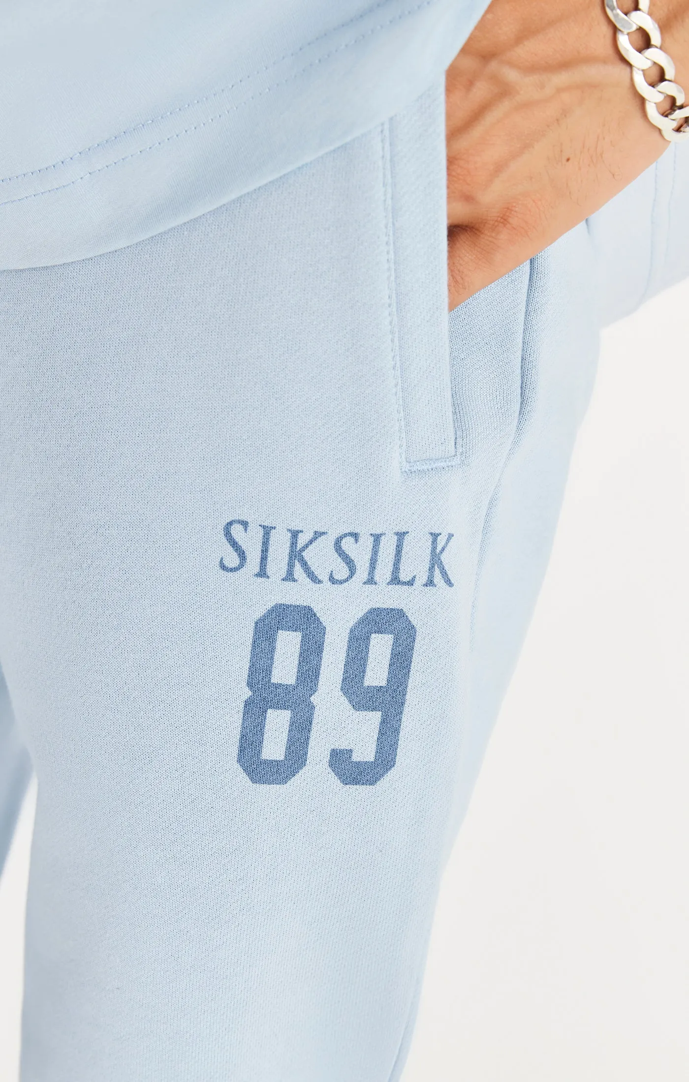 Blue Relaxed Fit Cuff Jogger sold by Siksilk product image thumbnail 4