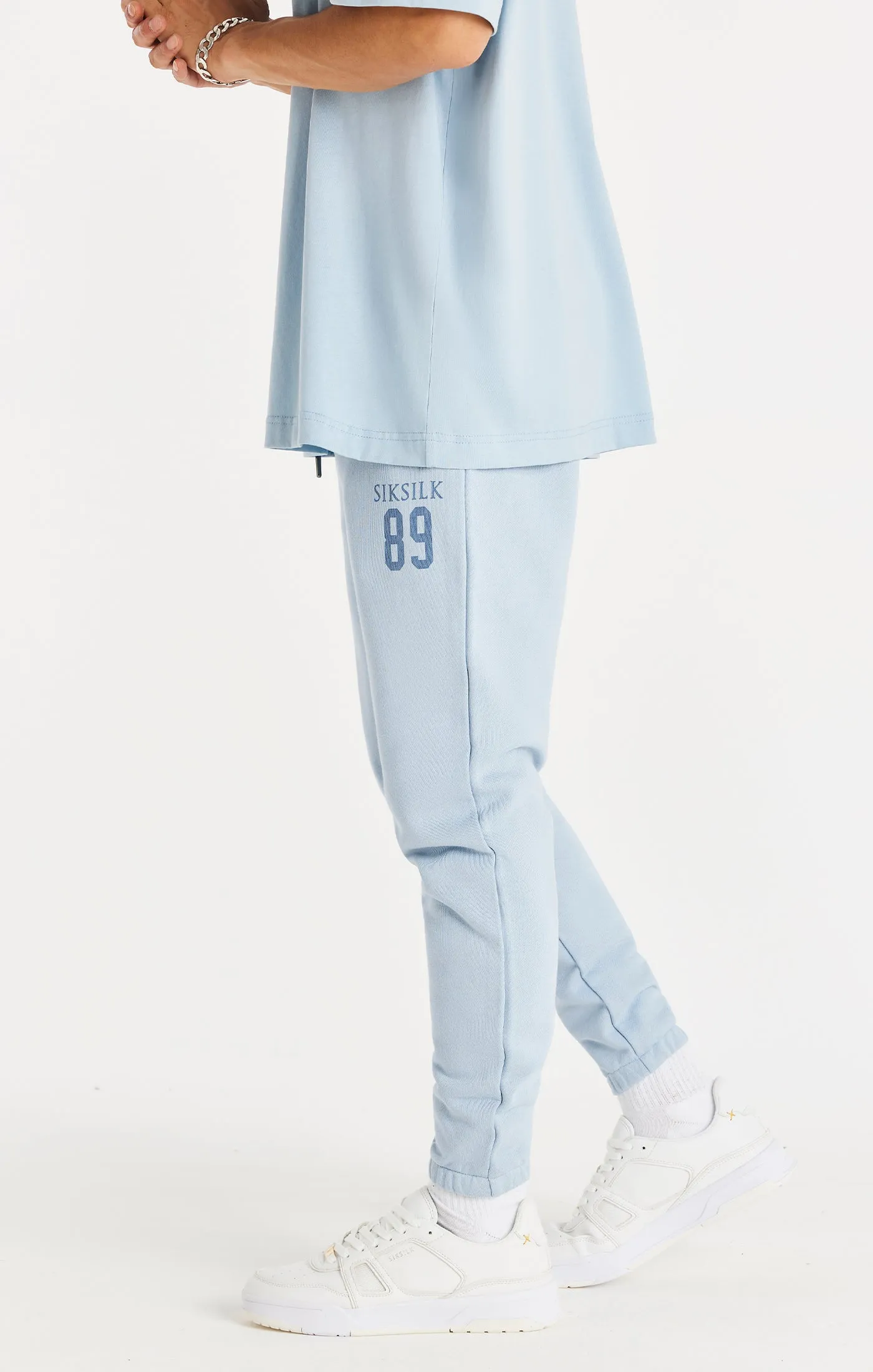 Blue Relaxed Fit Cuff Jogger sold by Siksilk product image thumbnail 2