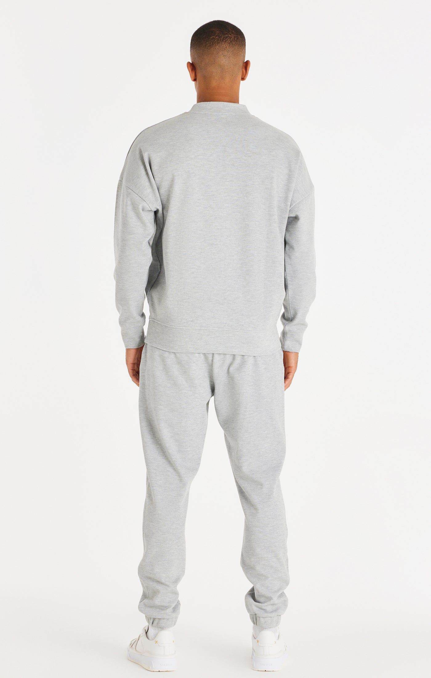 SikSilk Textured 89 Sweater - Grey Marl sold by Siksilk product image thumbnail 5