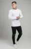 White Long Sleeve Muscle Fit T-Shirt sold by Siksilk