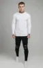 White Long Sleeve Muscle Fit T-Shirt sold by Siksilk