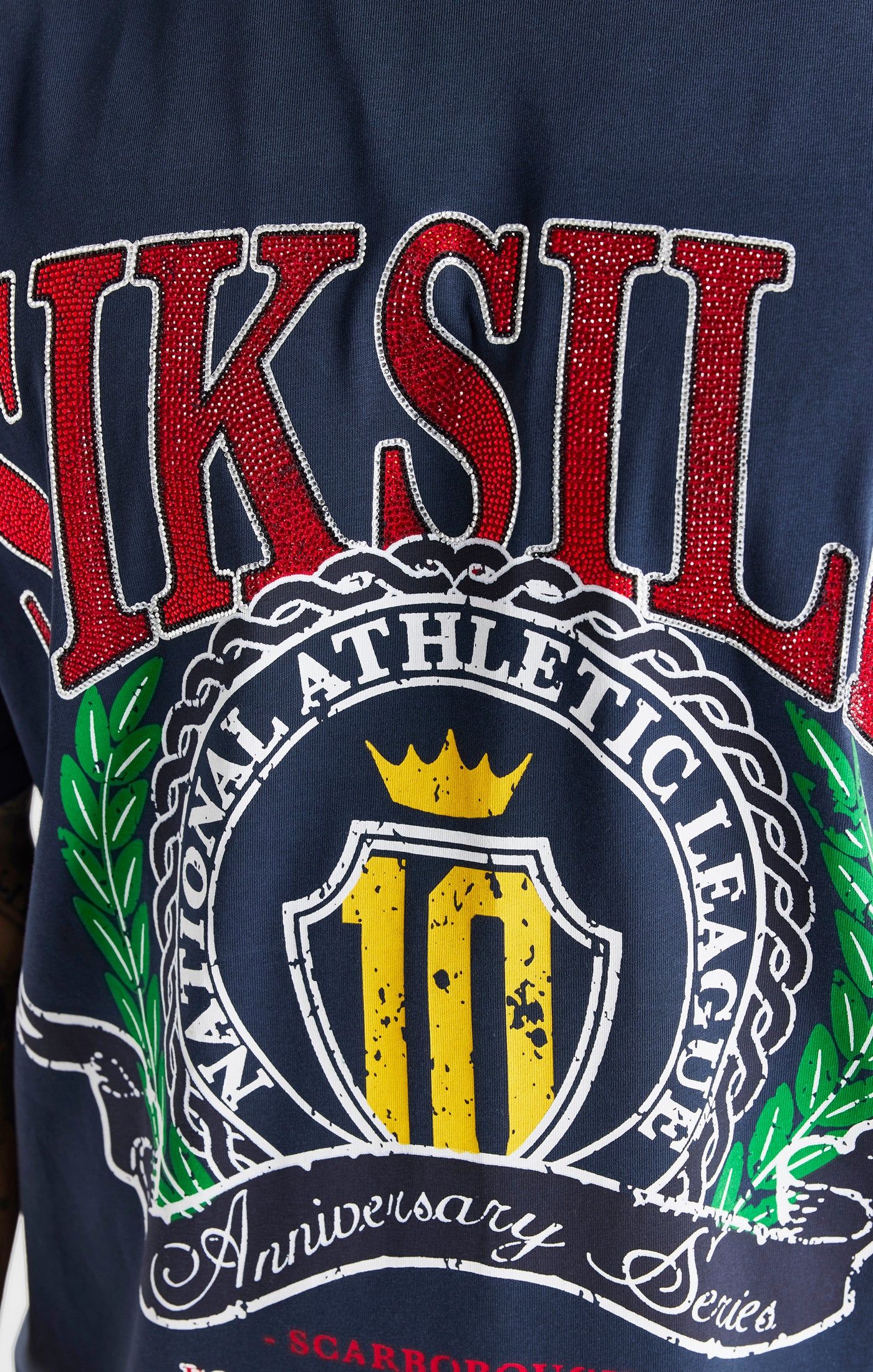 Navy Varsity Oversized T-Shirt sold by Siksilk product image thumbnail 3