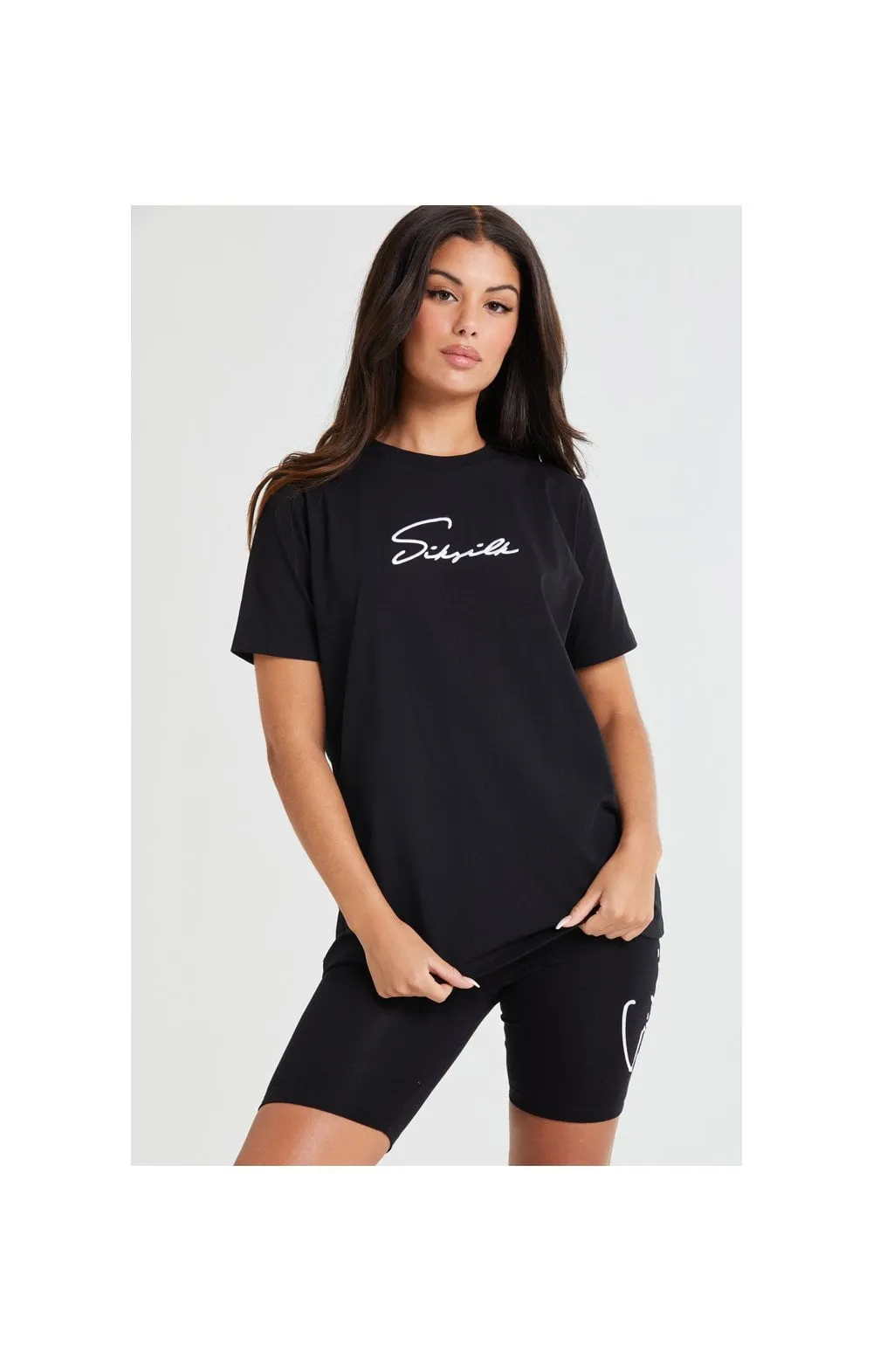 SikSilk Essential Boyfriend Tee - Black sold by Siksilk product image thumbnail 2